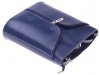 Kožené kabelka listonoška Genuine Leather tmavo modrá 208