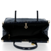 Kožené kabelka kufrík Vittoria Gotti tmavo modrá V9113