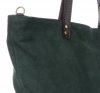 Kožené kabelka shopper bag Vera Pelle fľašková zelená 80041