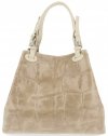 Kožené kabelka shopper bag Vittoria Gotti béžová V692754