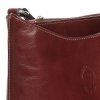 Kožené kabelka listonoška Genuine Leather 6001 hnedá