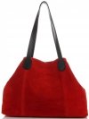 Kožené kabelka shopper bag Vittoria Gotti červená V3076