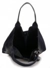 Kožené kabelka shopper bag Vittoria Gotti tmavo modrá V877
