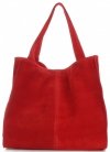 Kožené kabelka shopper bag Vittoria Gotti červená V501
