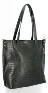 Kožené kabelka shopper bag Vittoria Gotti fľašková zelená VG803