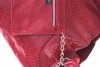 Kožené kabelka shopper bag Genuine Leather 555 červená