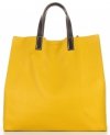 Kožené kabelka univerzálna Genuine Leather horčicová 691756