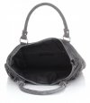 Kožené kabelka univerzálna Genuine Leather šedá 60499