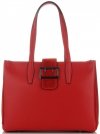 Kožené kabelka klasická Vittoria Gotti červená V3215