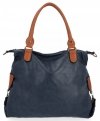 Dámska kabelka shopper bag Hernan tmavo modrá HB0135