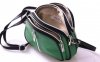 Kožené kabelka listonoška Genuine Leather zelená 333