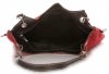 Kožené kabelka listonoška Genuine Leather červená 517