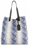 Dámska kabelka shopper bag Vittoria Gotti modrá V0002