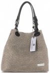 Kožené kabelka shopper bag Vittoria Gotti zemitá V80047