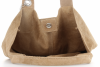Kožené kabelka univerzálna Genuine Leather tmavo béžová 801