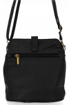 Kožené kabelka univerzálna Vittoria Gotti čierna V2466