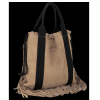 Kožené kabelka shopper bag Vittoria Gotti zemitá B7