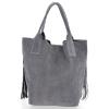Dámska kabelka shopper bag Vittoria Gotti šedá VPOS9