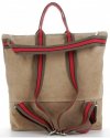 Kožené kabelka shopper bag Vittoria Gotti zemitá V689746