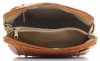 Kožené kabelka listonoška Genuine Leather ryšavá 218