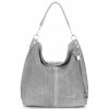 Kožené kabelka shopper bag Vittoria Gotti svetlo šedá V80051