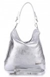 Kožené kabelka shopper bag Vittoria Gotti stričborná V4