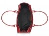 Kožené kabelka kufrík Genuine Leather červená 2222