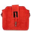 Kožené kabelka listonoška Vittoria Gotti červená V1813CAM