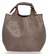 Kožené kabelka shopper bag Vittoria Gotti zemitá VG804