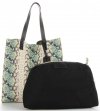 Dámska kabelka shopper bag Vittoria Gotti modrá V0002
