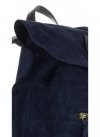 Kožené kabelka batôžtek Vittoria Gotti tmavo modrá 80022