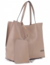 Kožené kabelka shopper bag Vittoria Gotti béžová V8