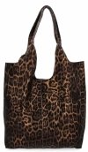 Talianska Kožená Kabelka Shopper Bag s Kozmetickou 165 Zlatá