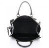Kožené kabelka kufrík Genuine Leather hnedá 8096