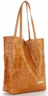 Kožené kabelka shopper bag Vittoria Gotti ryšavá V299COCO