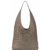 Kožené kabelka shopper bag Vittoria Gotti zemitá V31