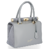 Kožené kabelka kufrík Vittoria Gotti svetlo šedá V816(1