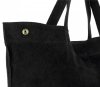 Kožené kabelka shopper bag Vera Pelle čierna A19