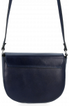 Kožené kabelka listonoška Vittoria Gotti tmavo modrá B21