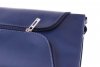 Kožené kabelka listonoška Genuine Leather tmavo modrá 208