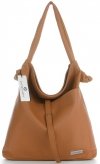 Kožené kabelka shopper bag Vittoria Gotti ryšavá V5701