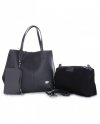 Kožené kabelka shopper bag Vittoria Gotti šedá V8