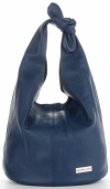 Kožené kabelka univerzálna Vittoria Gotti tmavo modrá V693658