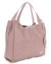 Kožené kabelka shopper bag Vittoria Gotti púdrová ružová V2