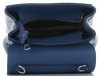 Kožené kabelka listonoška Vittoria Gotti tmavo modrá V695351