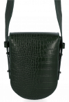 Kožené kabelka univerzálna Vittoria Gotti fľašková zelená V6336