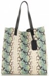 Dámska kabelka shopper bag Vittoria Gotti modrá V0002
