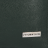 Kožené kabelka shopper bag Vittoria Gotti fľašková zelená V21E
