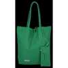 Kožené kabelka shopper bag Vittoria Gotti dračia zelená V775