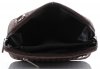 Kožené kabelka listonoška Genuine Leather hnedá A7